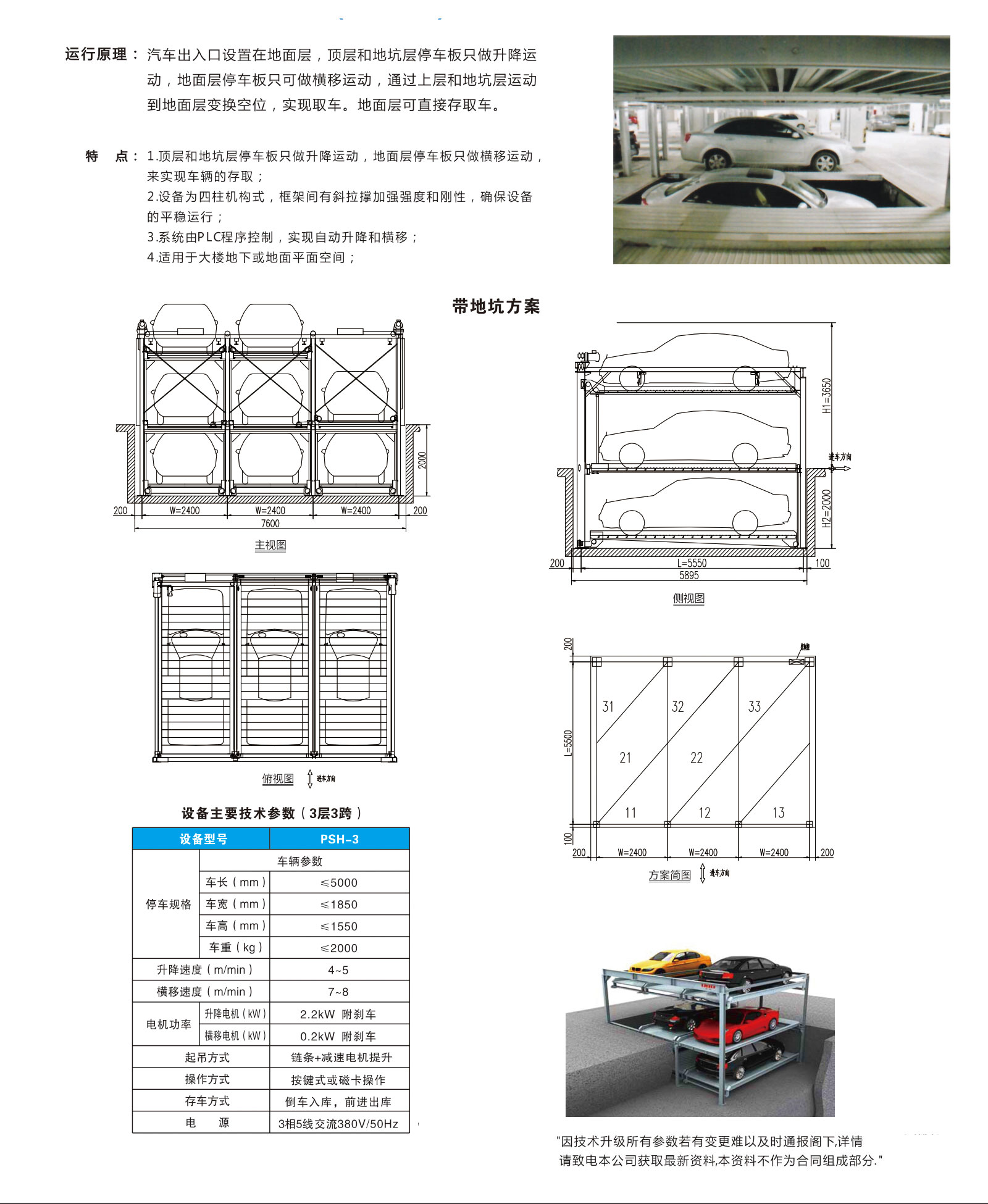 PSH-3 三層升降橫移車(chē)庫（型号二）