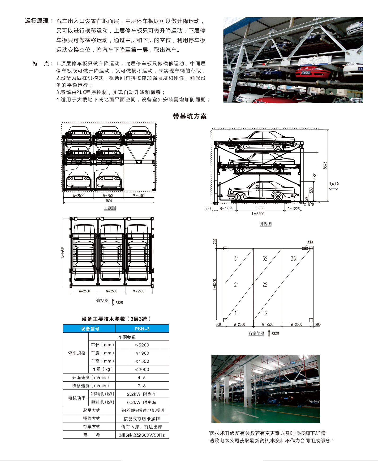 PSH-3 三層升降橫移車(chē)庫（型号一）