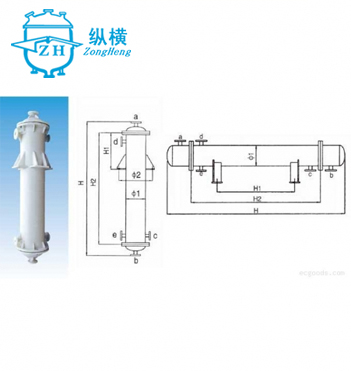 石墨改性聚丙烯列管式換熱器(qì)冷凝器(qì)